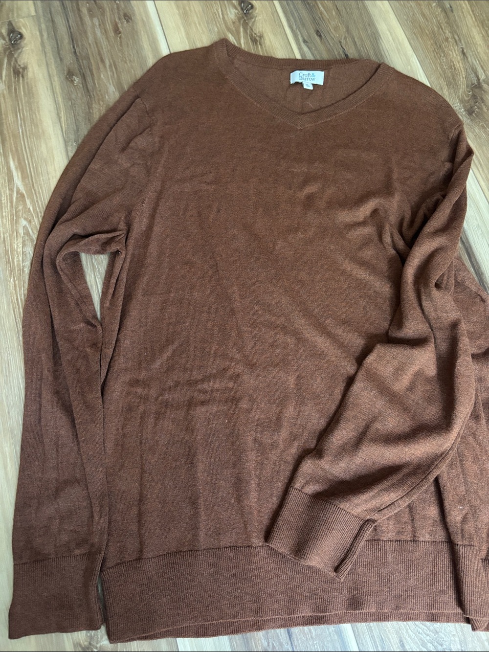 croft & barrow Men's Crewneck Sweater - Brown